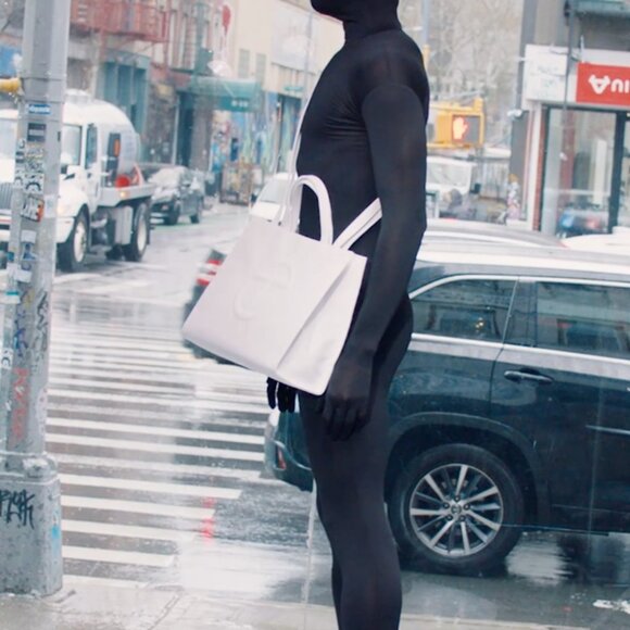 Telfar Black Medium Shopping Bag - Picture 3 of 12